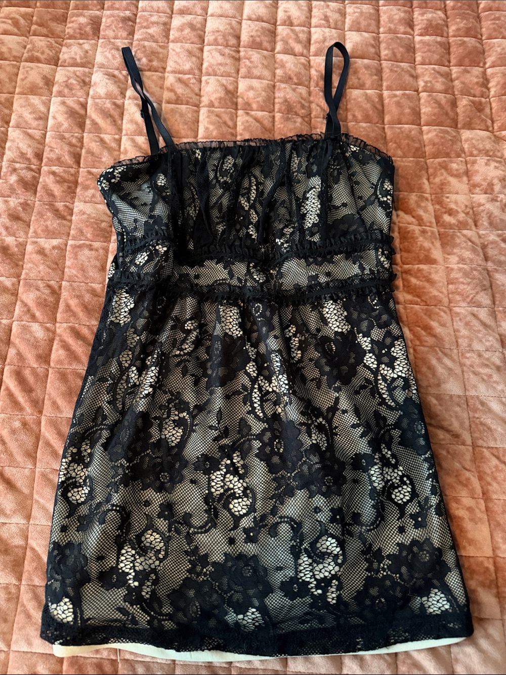 Maurices Medium Black Lace Camisole top